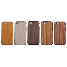 Luxury soft wooden mobile phone case custom for iphon5